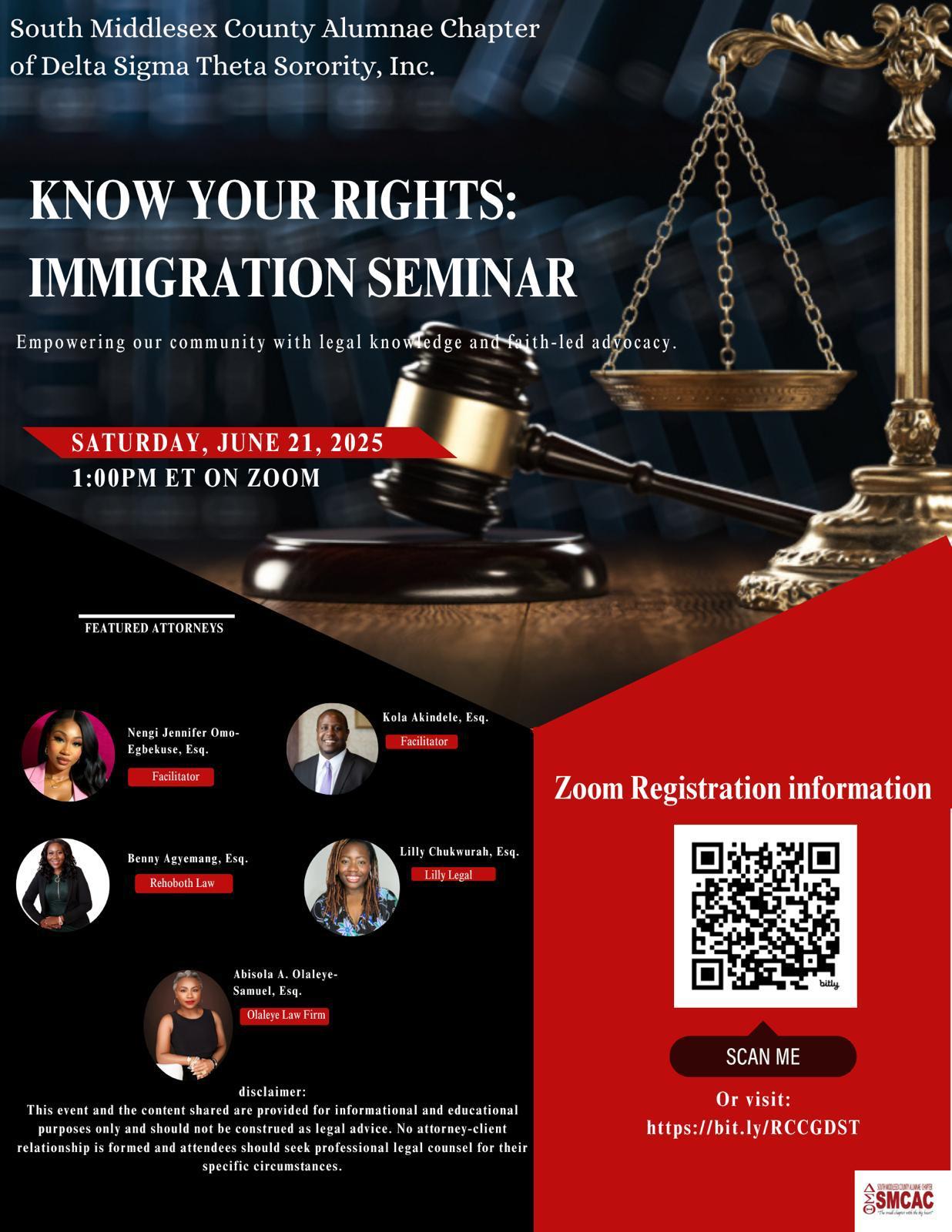 Know Your Rights: Immigration Seminar