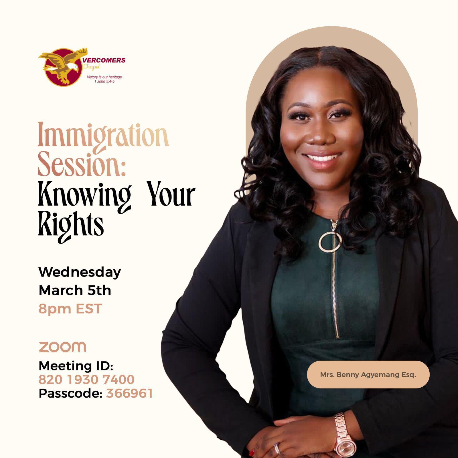Immigration Session: Knowing Your Rights